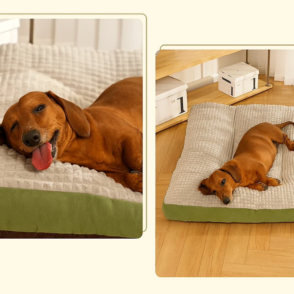 PawBurrow Dachshund Warm Mat Bed – Ultra-Soft Sleeping Pad for Small Dogs