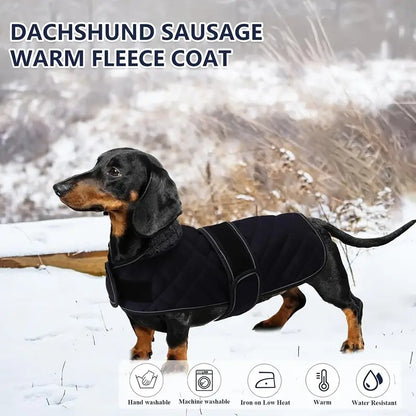 Pawluxe-Dachshund-Winter-Fleece-Coat