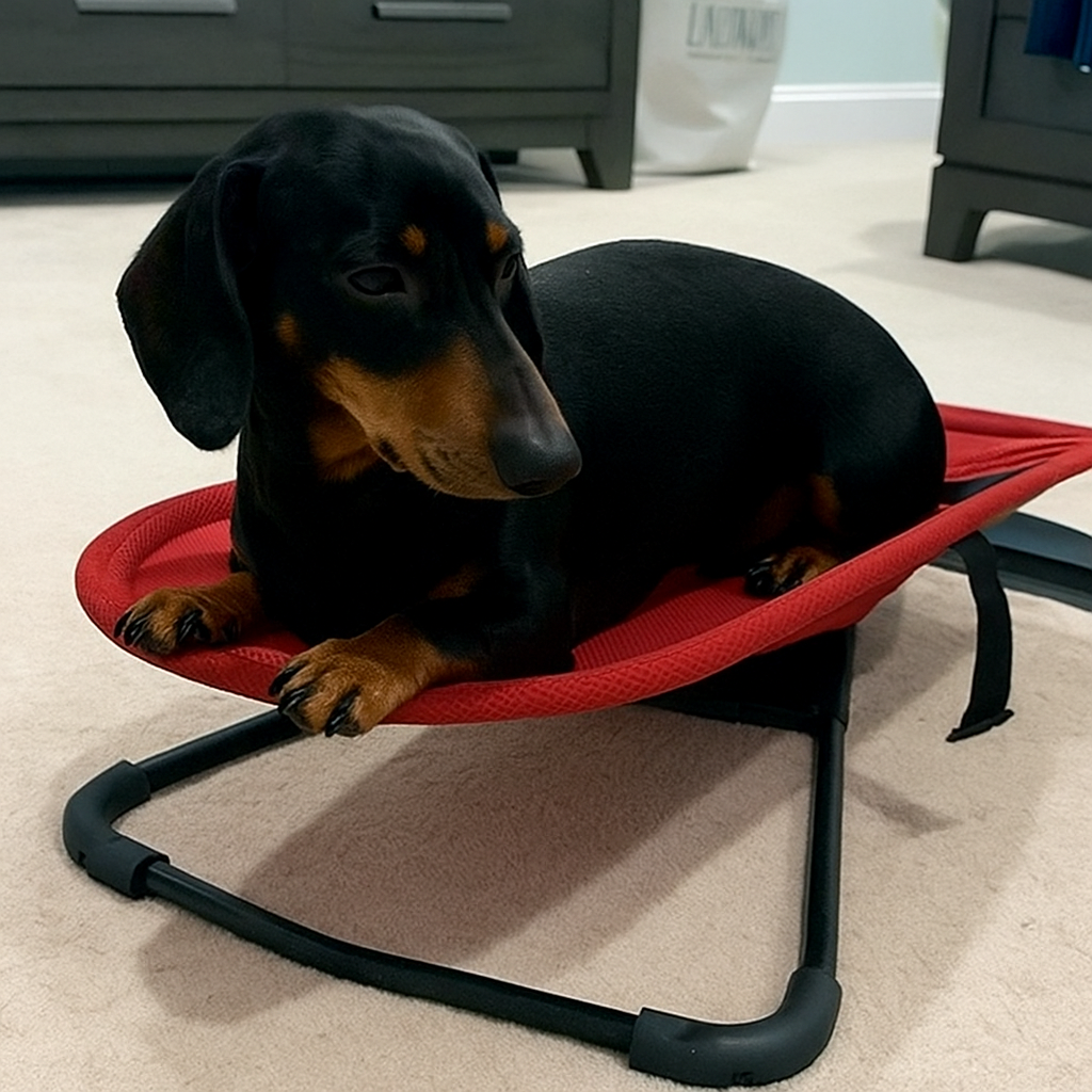 Portable Rocking Chair for Dachshund