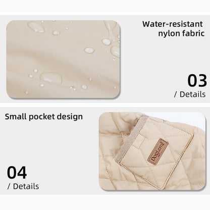 Quilted water-resistant winter coat for dachshunds, view 9