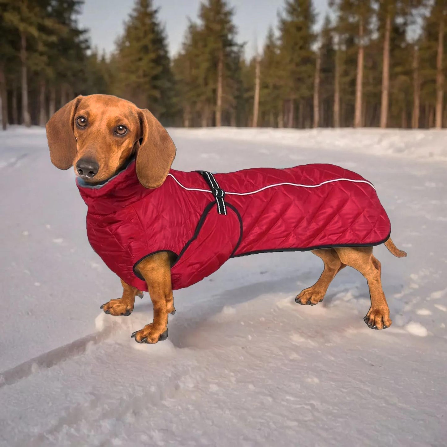 Doxie Winter Jacket Reflective Dachshund Coat