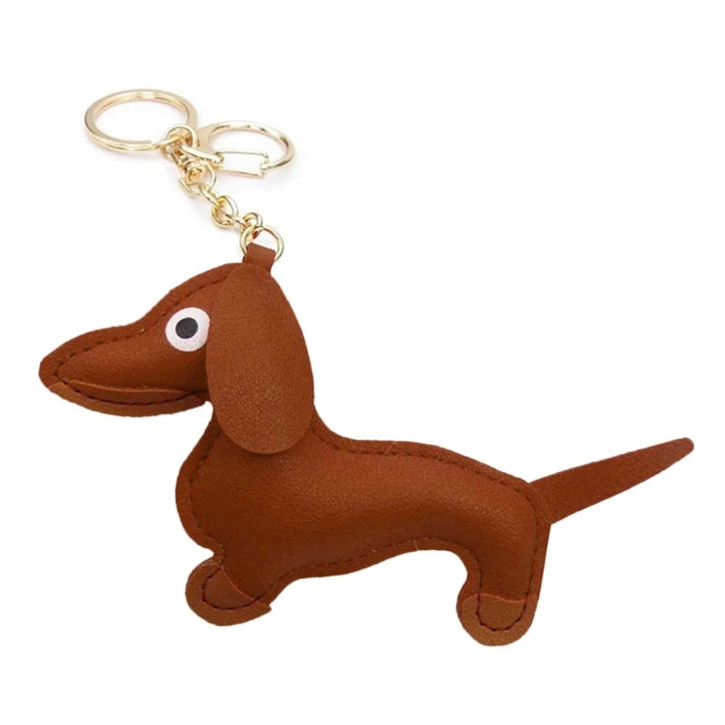 LeatherLove-Whimsical-Dachshund-Keychain-in-Premium-PU-Leather-doxie.us