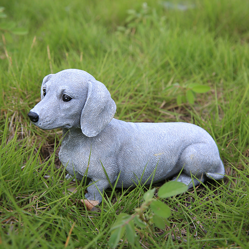 SculptedDoxie-Charming-Dachshund-Statues-Creative-Garden-Decor-doxie.us