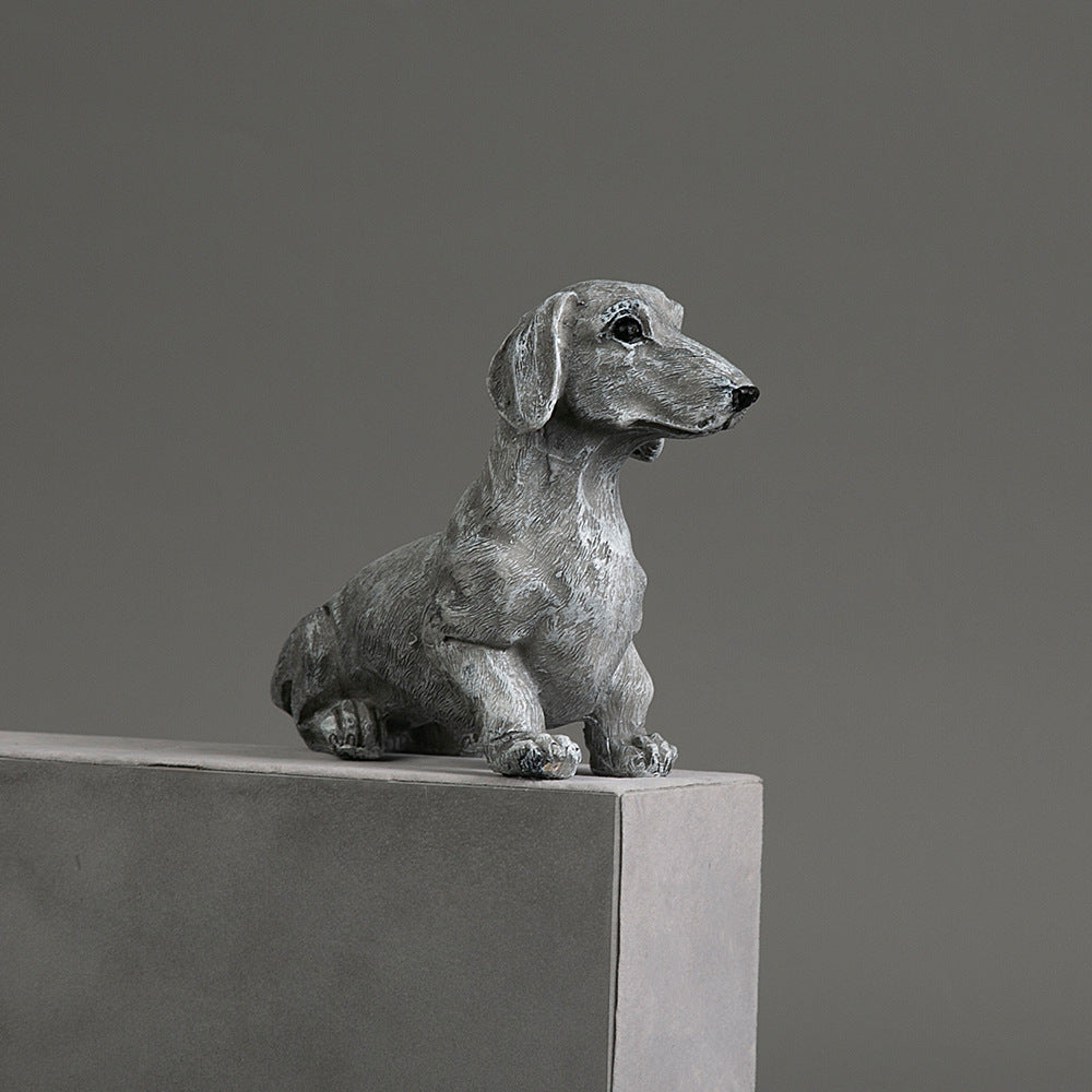 SculptedDoxie-Charming-Dachshund-Statues-Creative-Garden-Decor-doxie.us