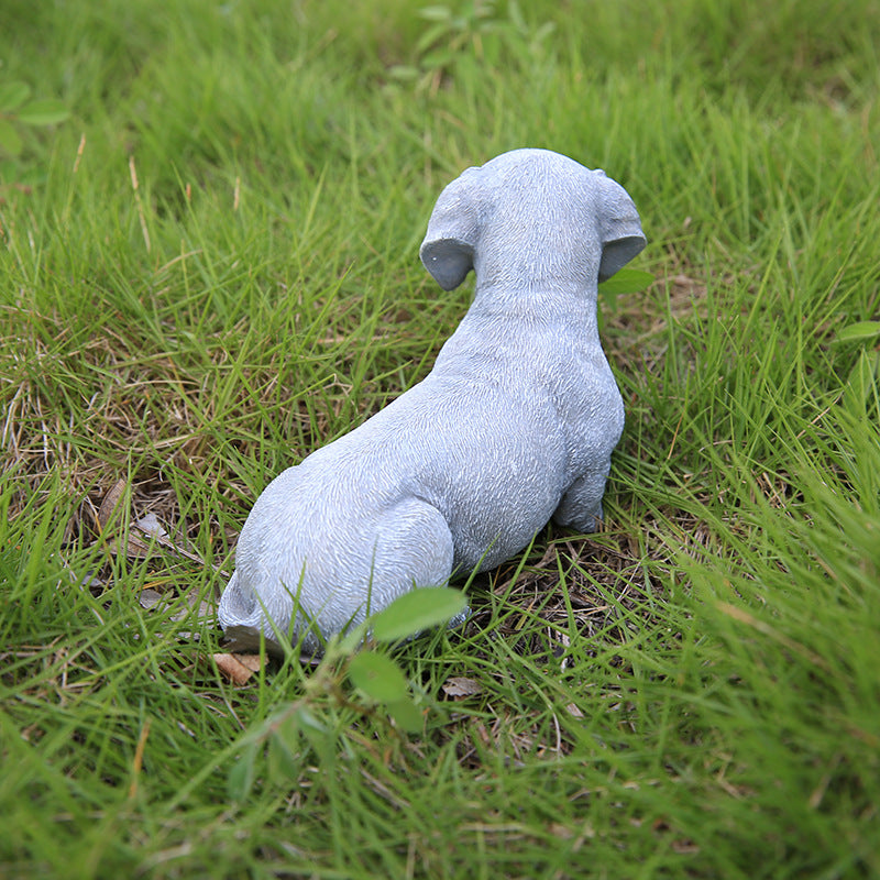 SculptedDoxie-Charming-Dachshund-Statues-Creative-Garden-Decor-doxie.us