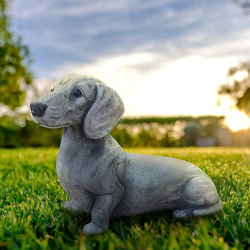 SculptedDoxie-Charming-Dachshund-Statues-Creative-Garden-Decor-doxie.us