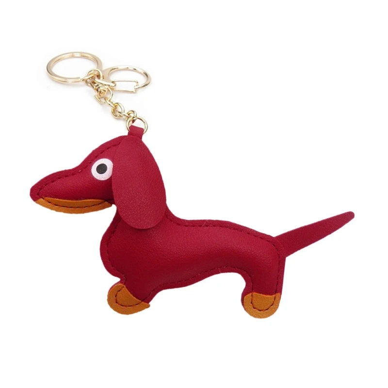 LeatherLove-Whimsical-Dachshund-Keychain-in-Premium-PU-Leather-doxie.us