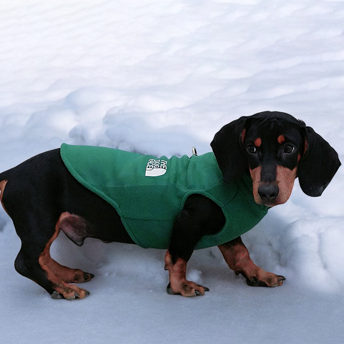 The Dog Face Dachshund Jacket Premium Fleece for Cold-Weather Comfort