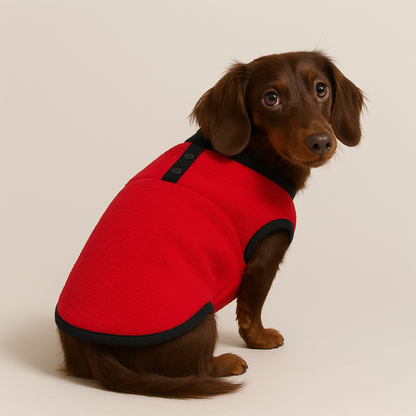 Cozy Doxie Sweater Soft Fleece Vest for Your Dachshund
