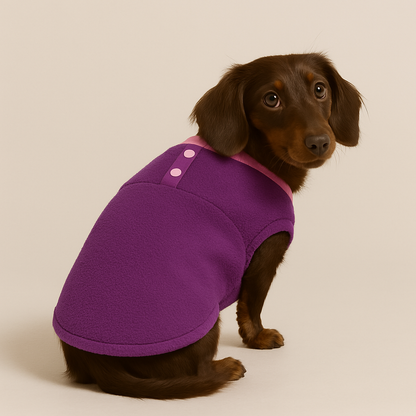Cozy Doxie Sweater Soft Fleece Vest for Your Dachshund