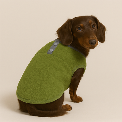 Cozy Doxie Sweater Soft Fleece Vest for Your Dachshund