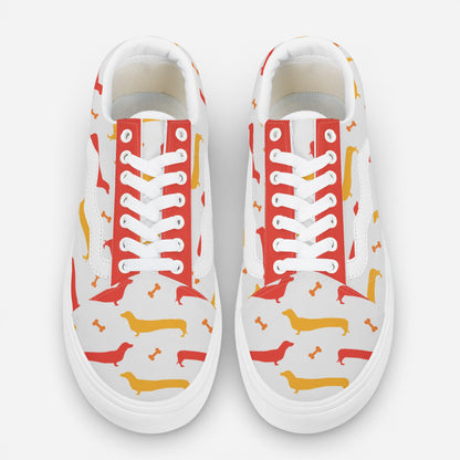 Waffles - Trendy Low-Top Canvas Sneakers