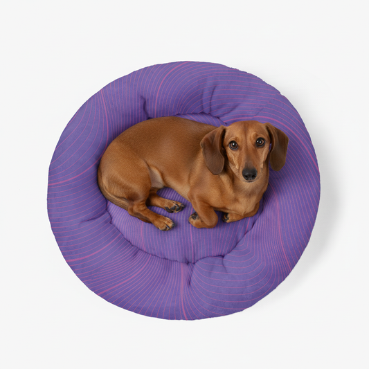 Pickle - Cloud-Comfort Large Dachshund Bed | Anti-Anxiety Donut Bed for Dachshunds