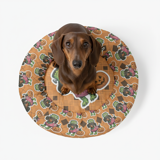 Queenie - Cloud-Comfort Large Dachshund Bed | Anti-Anxiety Donut Bed for Dachshunds