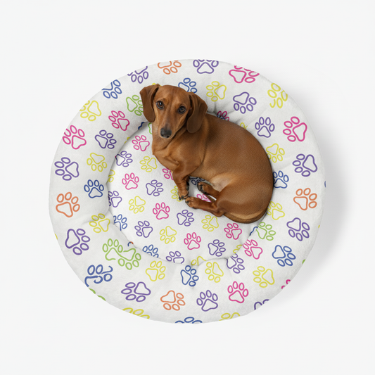 Noodle - Cloud-Comfort Large Dachshund Bed | Anti-Anxiety Donut Bed for Dachshunds