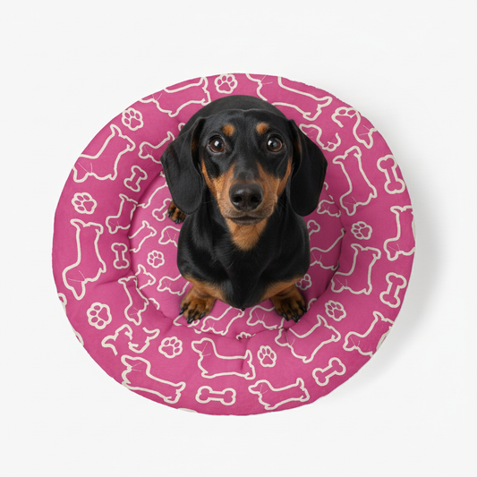Ginger - Cloud-Comfort Large Dachshund Bed | Anti-Anxiety Donut Bed for Dachshunds