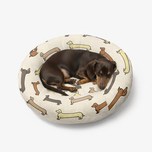 Fern - Cloud-Comfort Dachshund Bed | Anti-Anxiety Donut Bed for Dachshunds