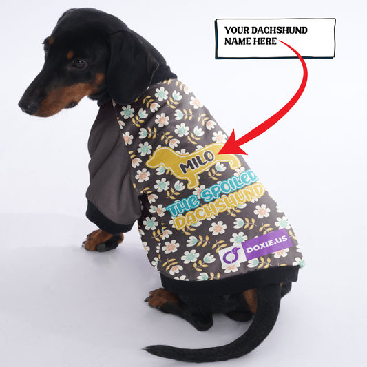 Personalized Dachshund Jacket with Your Dog's Name