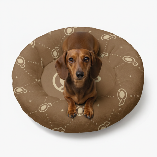 Heidi - Cloud-Comfort Large Dachshund Bed | Anti-Anxiety Donut Bed for Dachshunds