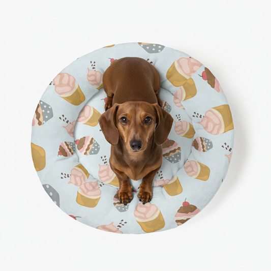 Roxie - Cloud-Comfort Large Dachshund Bed | Anti-Anxiety Donut Bed for Dachshunds