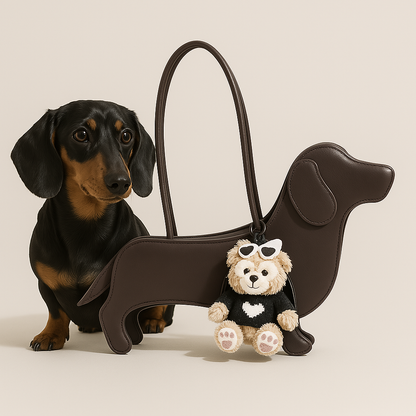 Doxie Chic™ - Dachshund-Shaped Single Shoulder Handbag
