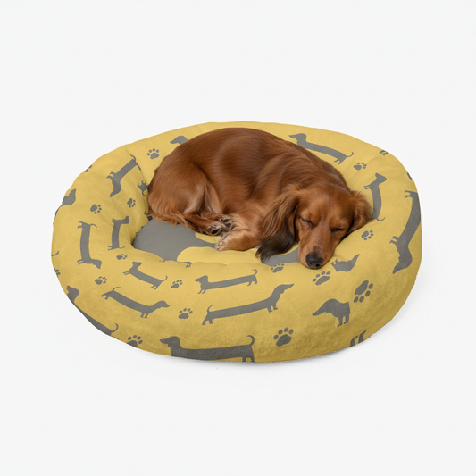 Pearl - Cloud-Comfort Dachshund Bed | Anti-Anxiety Donut Bed for Dachshunds