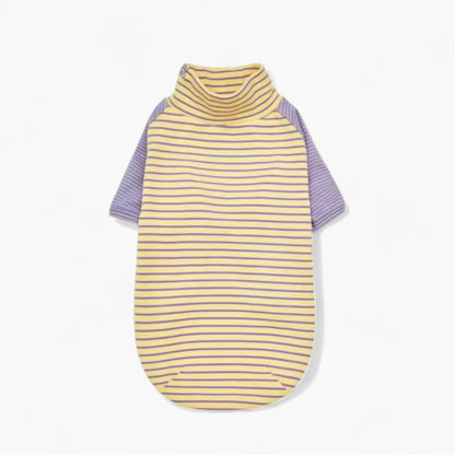 Dachshund Cotton Sweater – Warm Elastic Striped Outfit