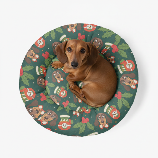Marius - Cloud-Comfort Large Dachshund Bed | Anti-Anxiety Donut Bed for Dachshunds