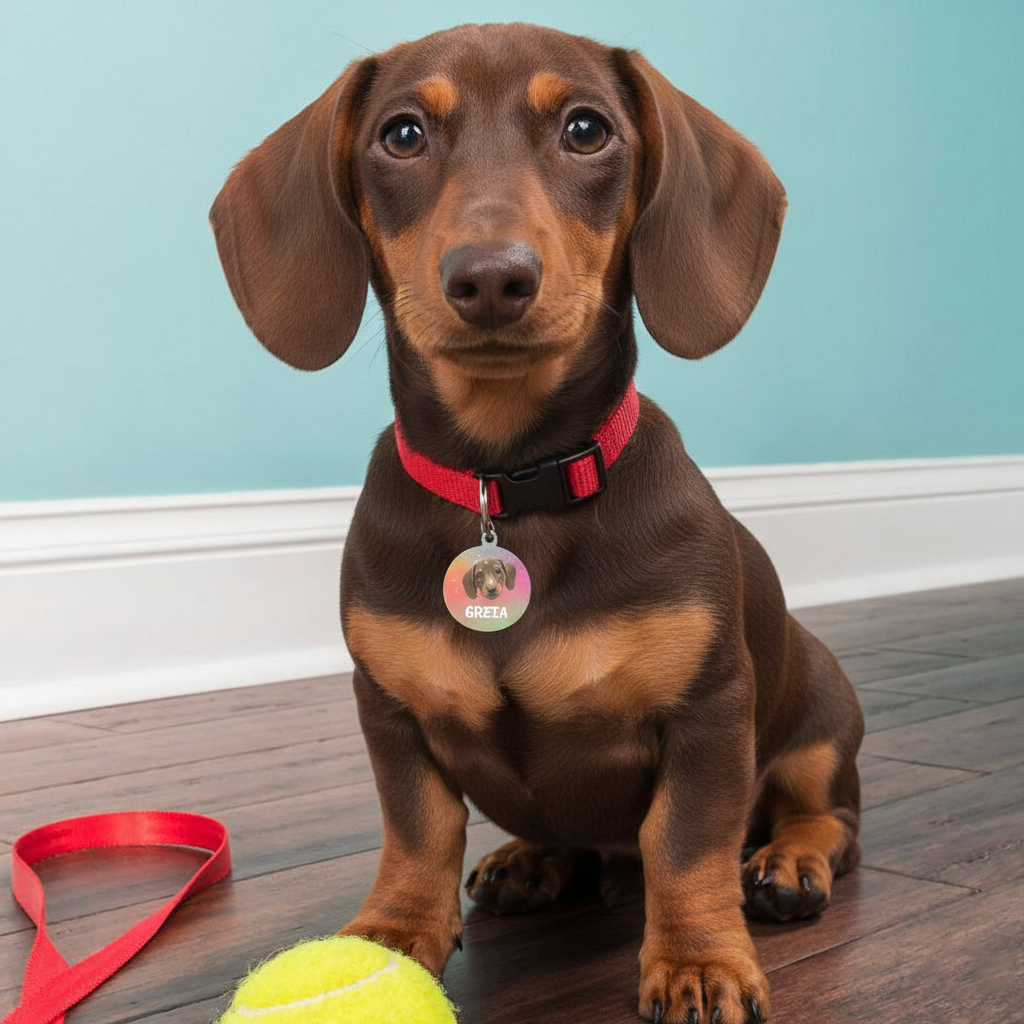 Willow - Custom Dachshund Tag | Double-Sided ID