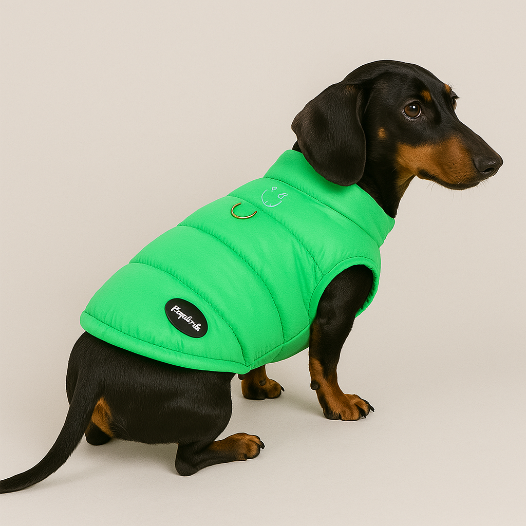 Premium Dachshund Winter Jacket - Comfortable Vest with D-Ring for Safe Traction