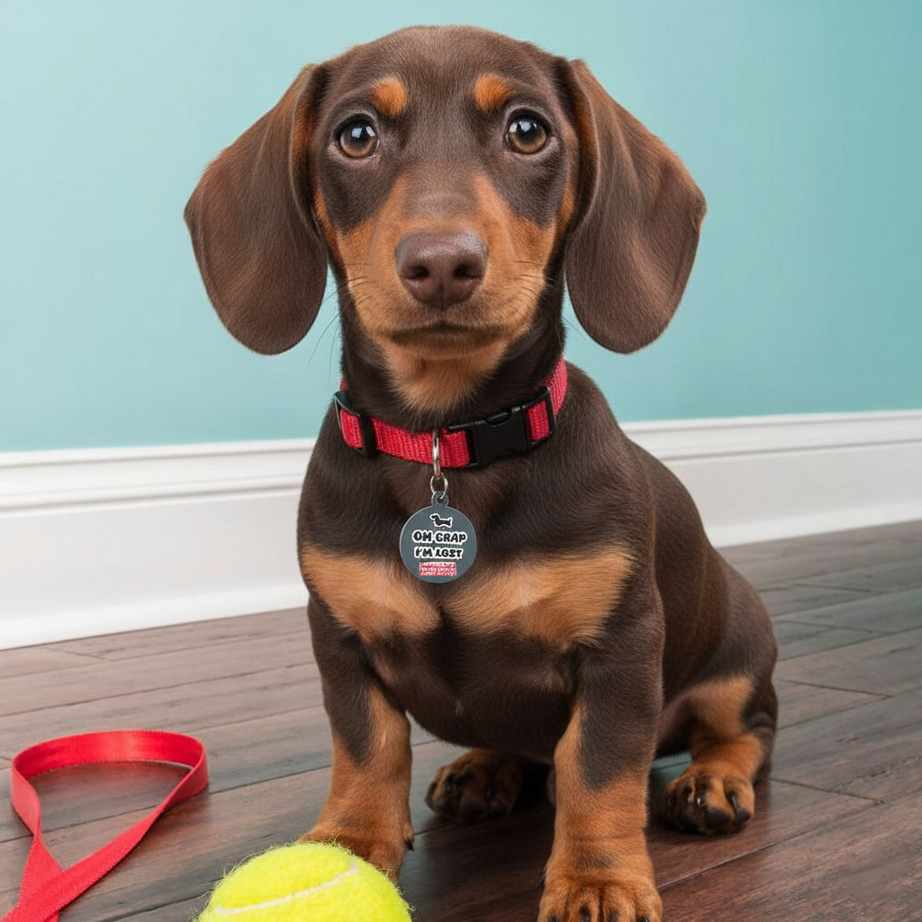 Heidi - Custom Dachshund Tag | Double-Sided ID