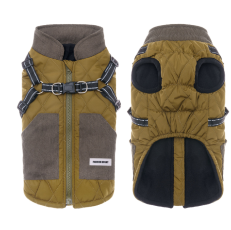 FurSure Luxury Dachshund Jacket with Harness – Functional and Chic
