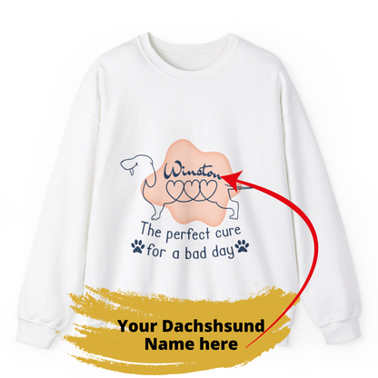 Sudadera personalizada con nombre de perro salchicha - Sudadera unisex 