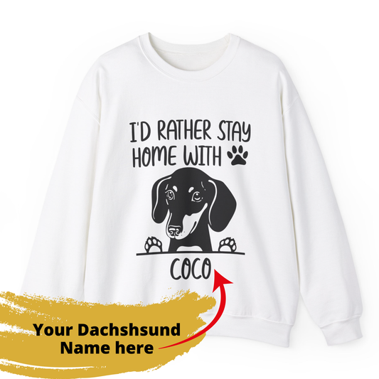 Sudadera personalizada con nombre de perro salchicha - Sudadera unisex