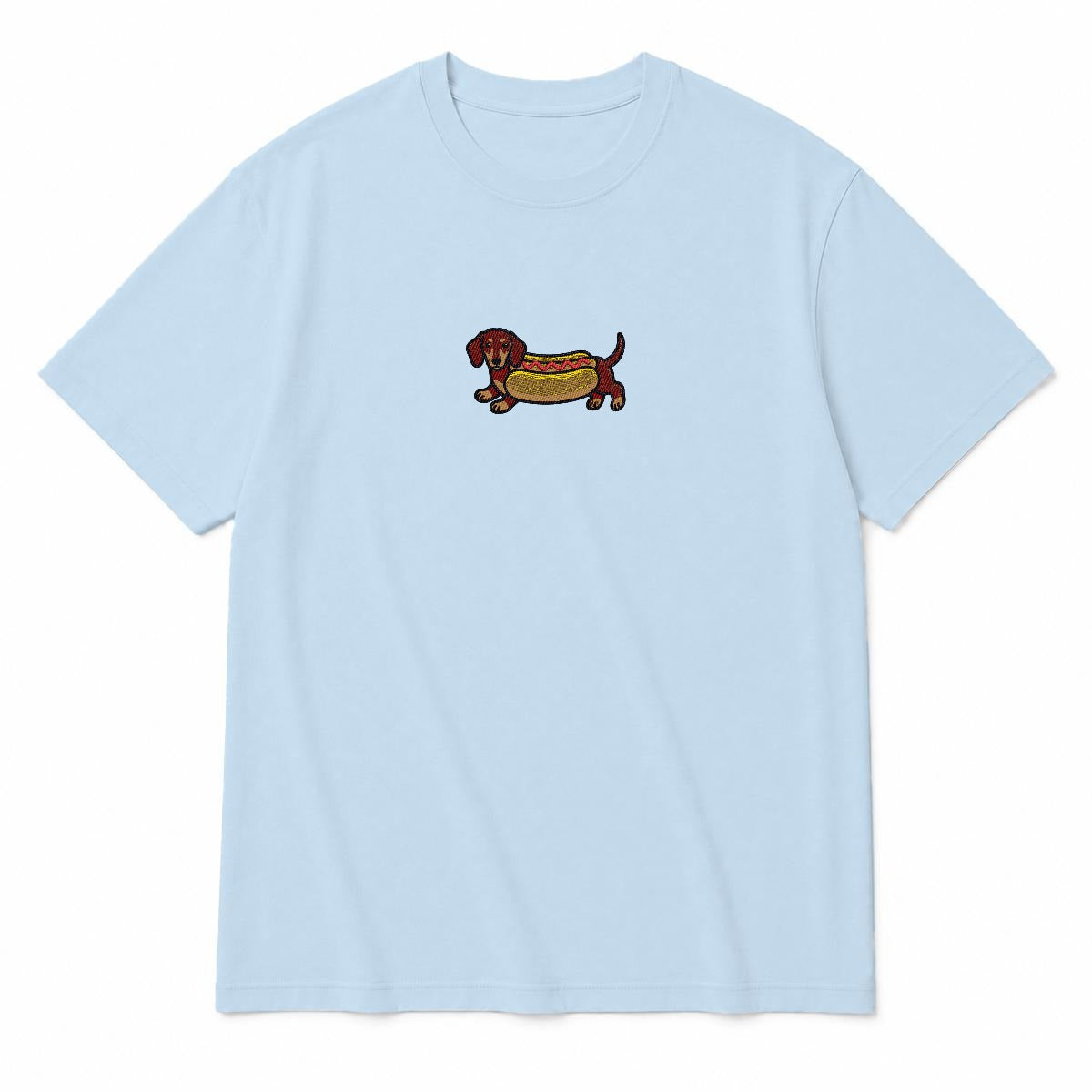 LEO - Embroidered Doxie T-Shirt | Heavyweight Crew Neck
