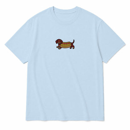 LEO - Embroidered Doxie T-Shirt | Heavyweight Crew Neck