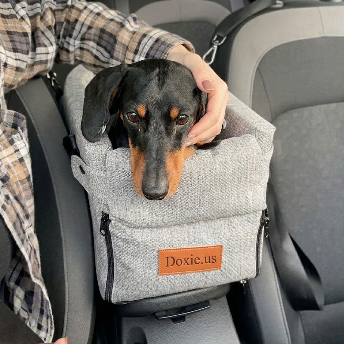 Dachshund Car Safety Bed – Ultimate Travel Comfort Seat for Small Dogs