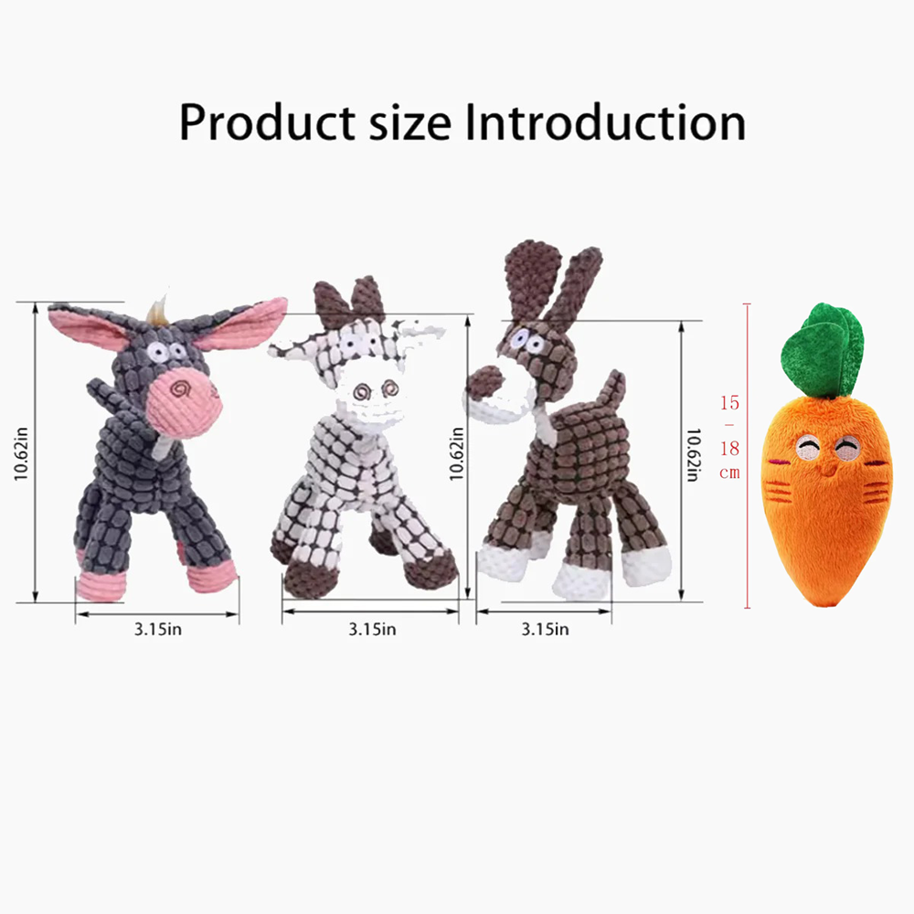 ChewPup Dachshund Squeaky Plush Toy – Durable Animal Shape Training Toy