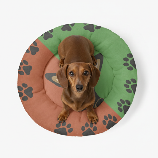 Greta - Cloud-Comfort Large Dachshund Bed | Anti-Anxiety Donut Bed for Dachshunds
