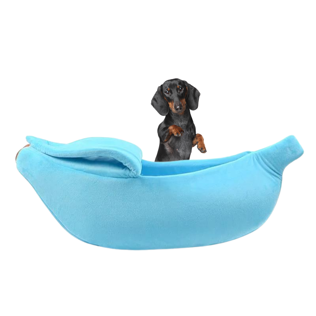 www.doxie.us-DoxieNest-Dachshund-Banana-Bed