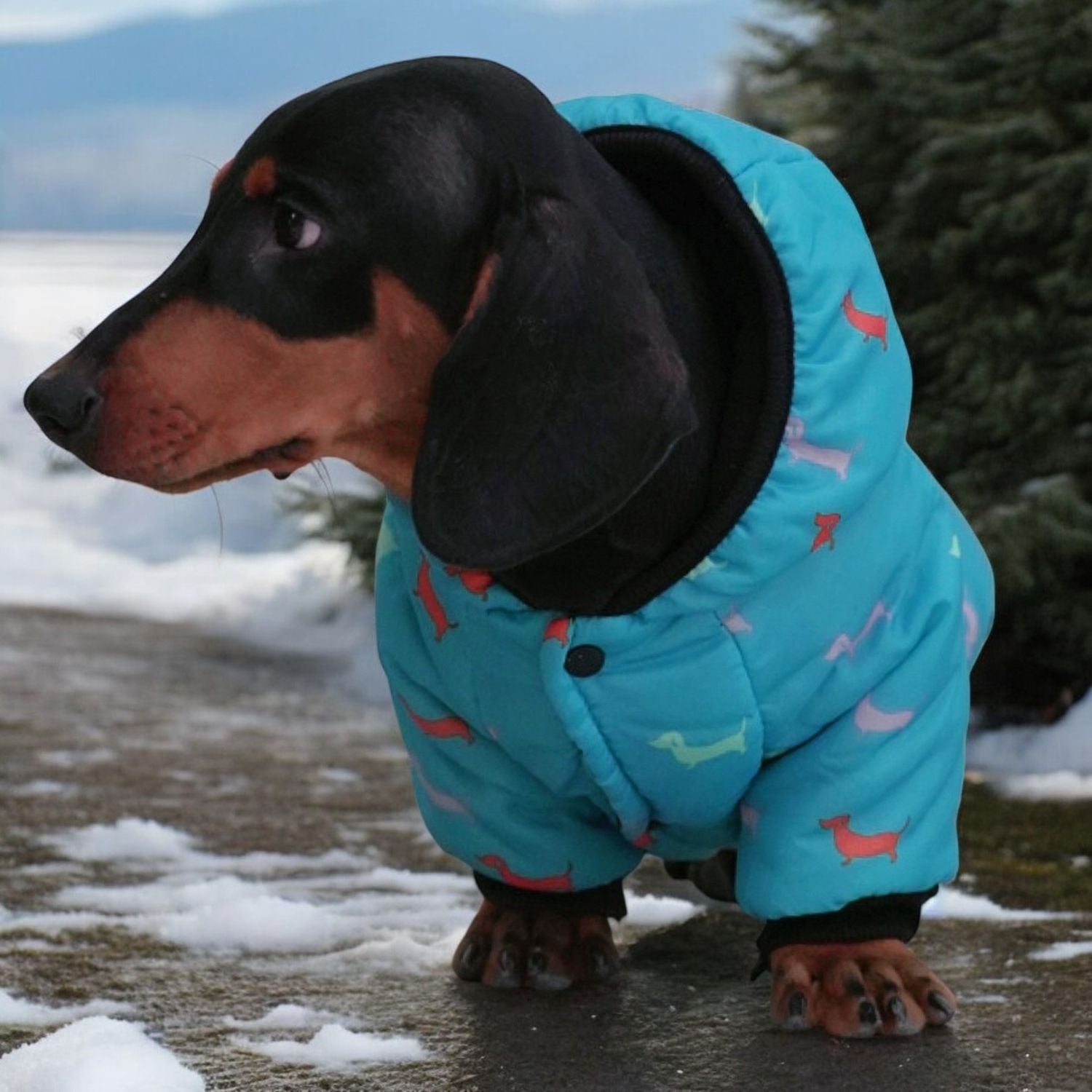 www.doxie.us-Luxurious-Hooded-Dachshund-Coat-1