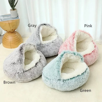 Luxury velvet cave bed for dachshunds, view 2