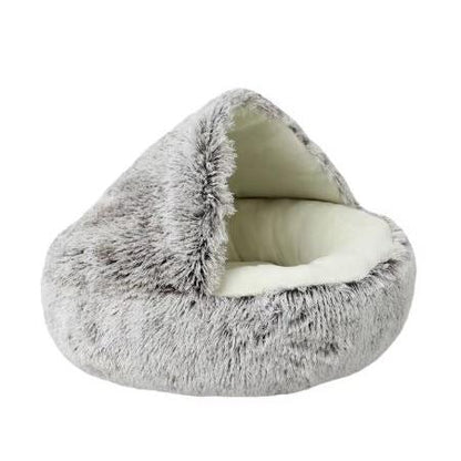 Luxury velvet cave bed for dachshunds, view 9
