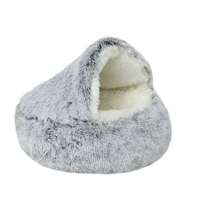 Luxury velvet cave bed for dachshunds, view 8