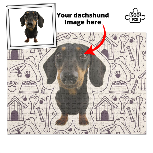 Puzzle personalizado con imagen de Perro Salchicha - Puzzle