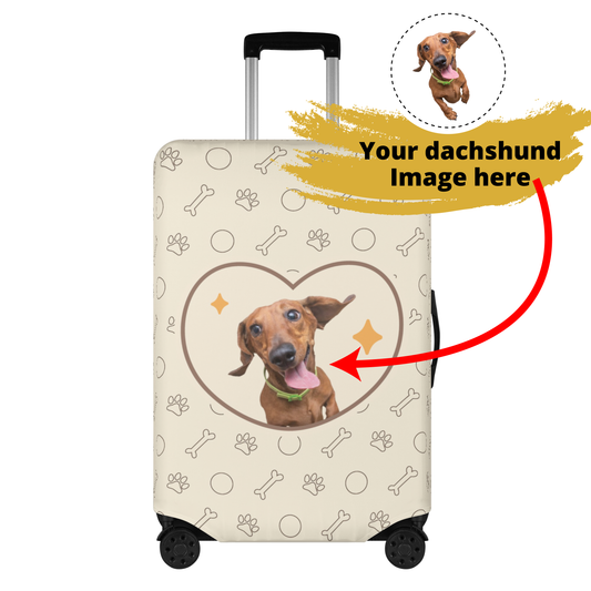 Funda de equipaje personalizada con imagen de Dachshund