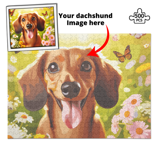 Puzzle personalizado con imagen de Perro Salchicha - Puzzle