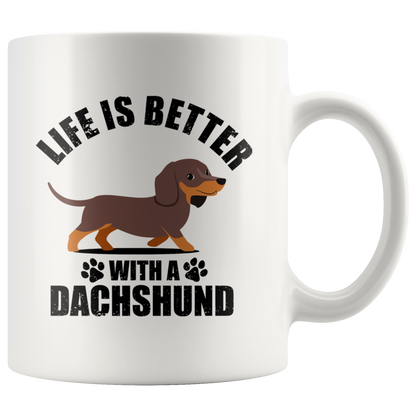 La vida es mejor con mi Dachshund - Taza
