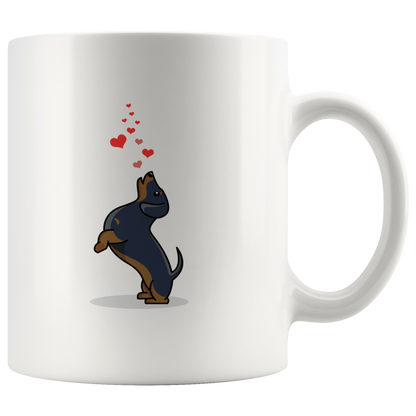 Amo a mi perro salchicha - Taza