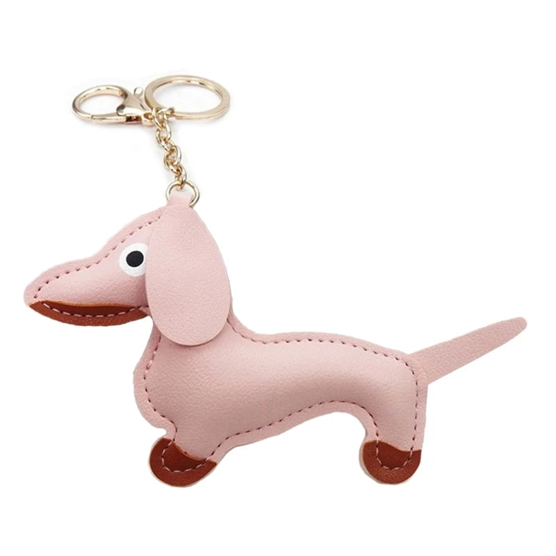 LeatherLove-Whimsical-Dachshund-Keychain-in-Premium-PU-Leather-doxie.us